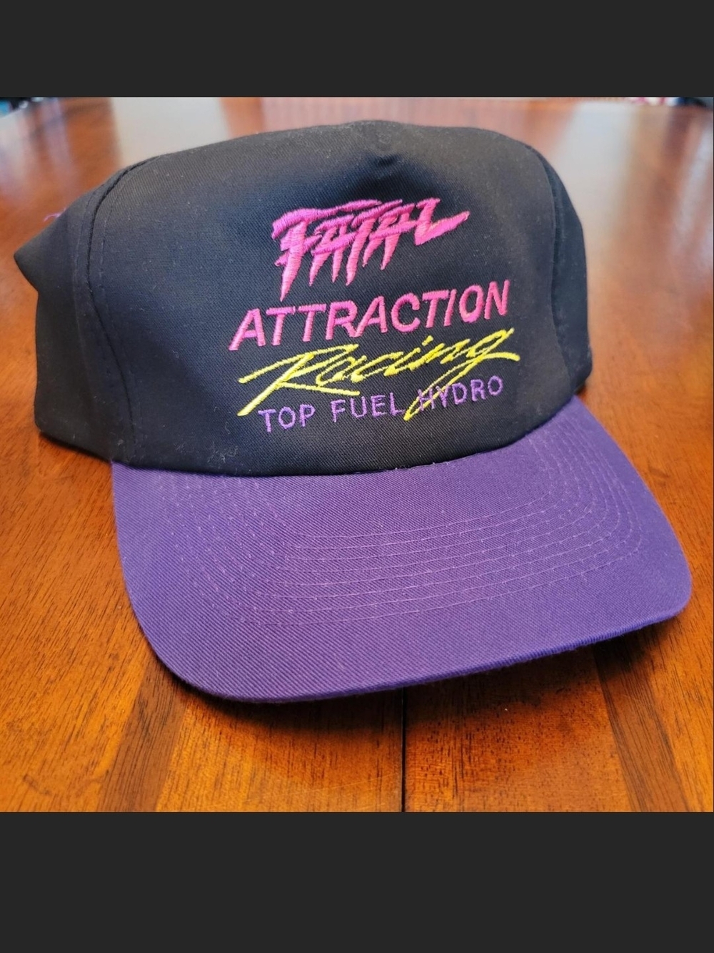 Vtg 90s Fatal Attraction Drag Boat Racing Snapback Hat – Clinton Anderson Team